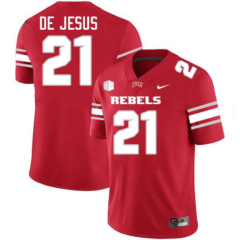 UNLV Rebels #21 Jacob De Jesus Jersey Football College Uniforms,Apparels-Scarlet